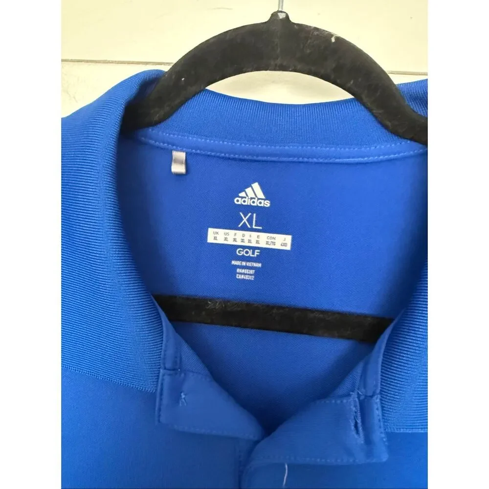 Adidas Men’s XL Royal Blue Golf Polo Shirt
